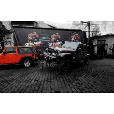 WRANGLER JLU JEEP - 2,5 LIFT NA METALCLOAK - ZDERZAK RIVAL WYCIĄGARKA WARN