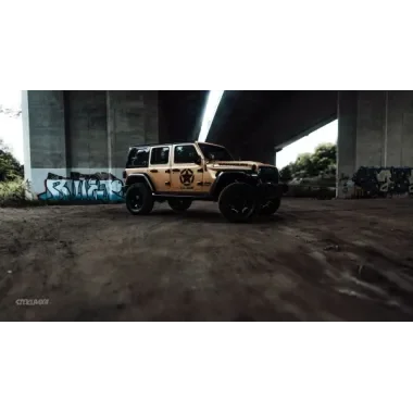 Lift Metalcloak w Jeep Wrangler JL - 2,5 cala, amortyzatory falcon, oświetlenie Lazer, zabezpieczenie podwozia, swap 4h auto
