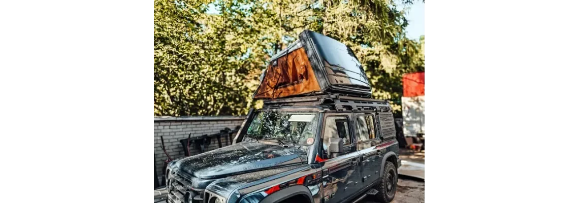 Installation of the Offlander FOLD 2 Roof Tent on the Ineos Grenadier